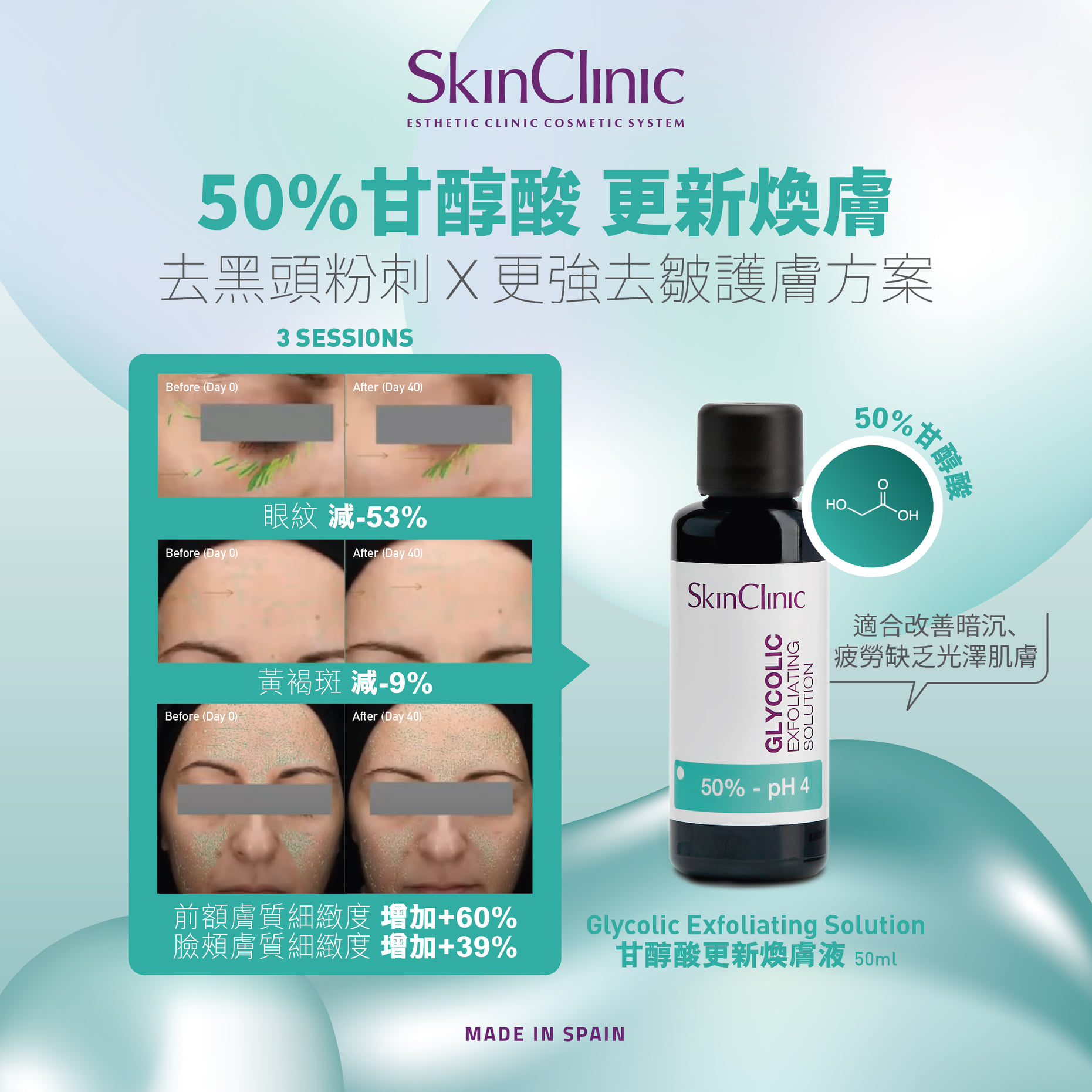 SkinClinic GLYCOLIC EXFOLIATING SOLUTION 50%